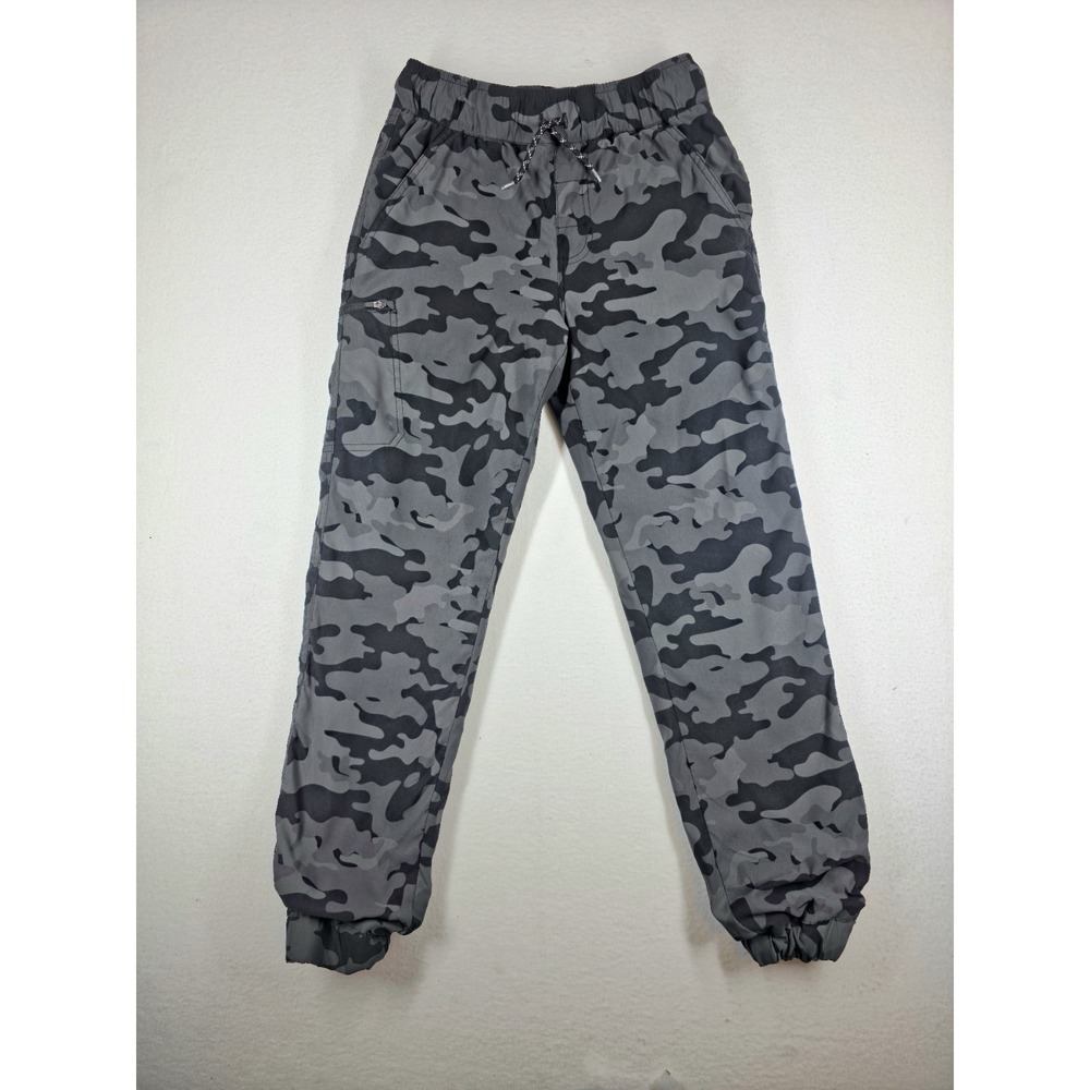 Weatherproof Vintage Boys Large Camo Pants Lined Hiking Joggers Gray 14/16)